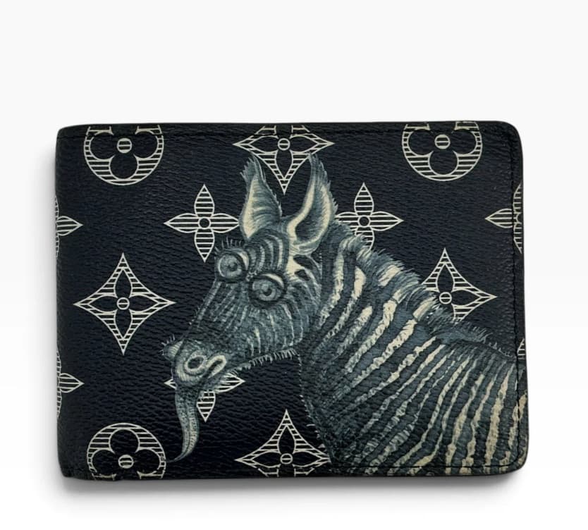Louis Vuitton x Chapman Brothers Savane Monogram Zebra Multiple Wallet Ink photo 1